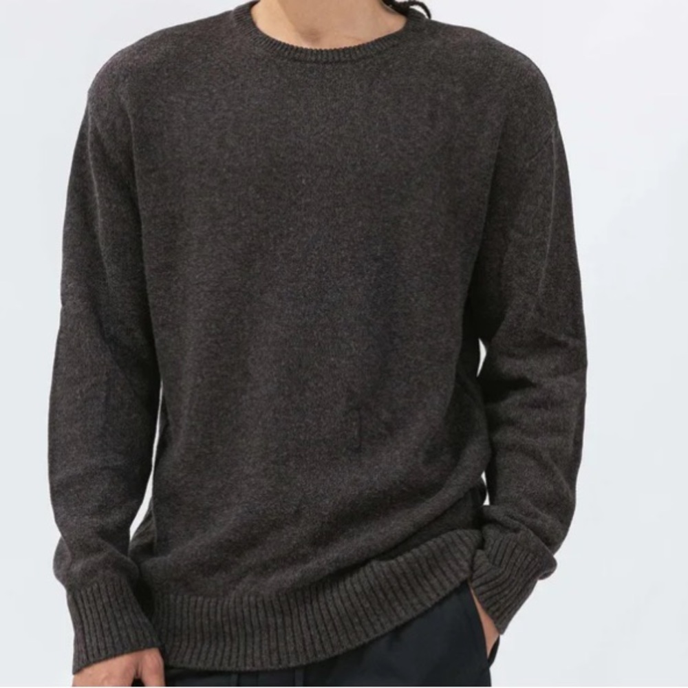 Old Navy marbled crew neck gray sweater XL NWT
